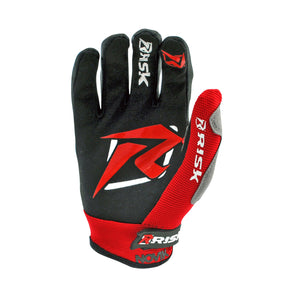 Risk Racing Ventilate Black Red Glove Palm