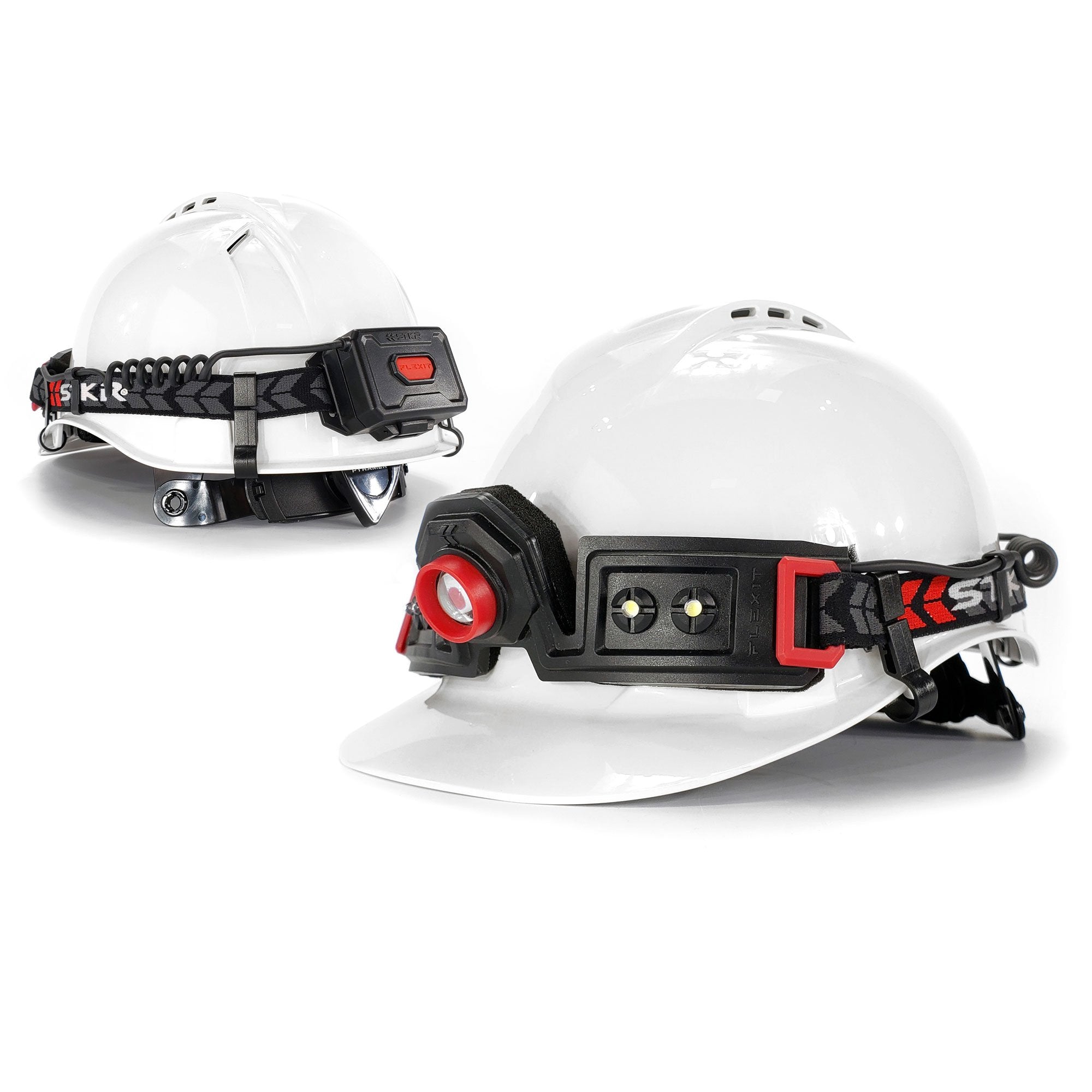 bike helmet with headlamp Headlamp Helmet Clips | STKR Concepts