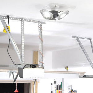 Upgrade dim light bulb in garage with bright LED motion sensing light - TRiLIGHT | STKR Concepts - striker