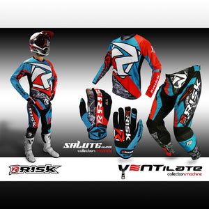 Salute Moto Gloves - Machine motocross dirt bike motorcycle glove